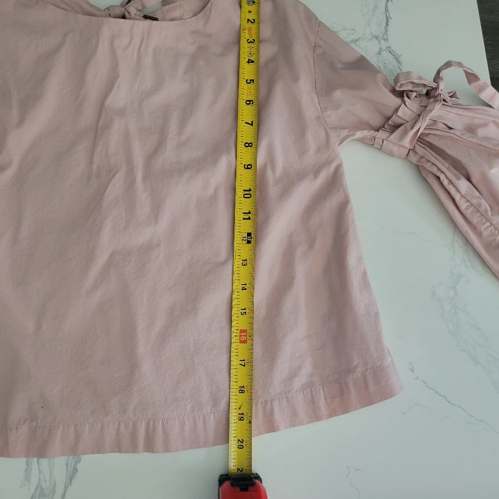 Free People So Obviously Yours Bell Sleeve In Blush Pink Bohemian Top Size Small - Picture 7 of 7